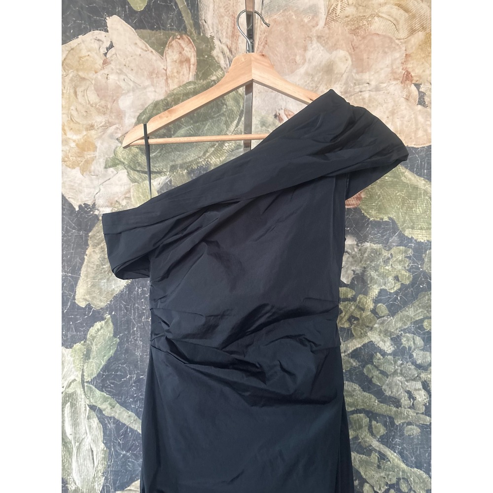 Co‎ Off The Shoulder Pintuck Draped Midi Dress Black Size XS - Picture 7 of 11